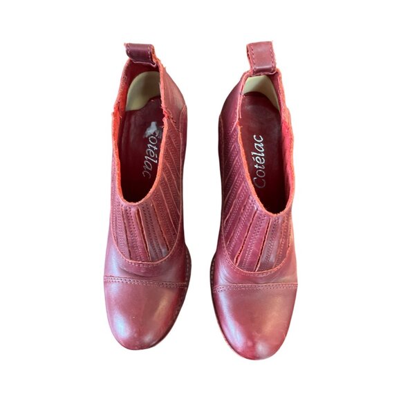 Cotelac Heels EU37, US7, UK4 Red Dress Shoes Formal Women's Made in Portugal - Picture 2 of 10